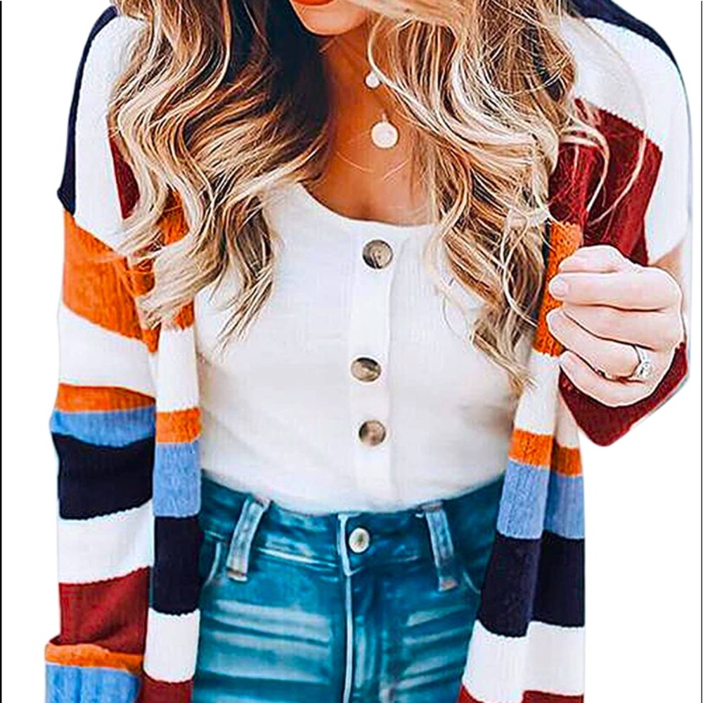 Striped cardigan